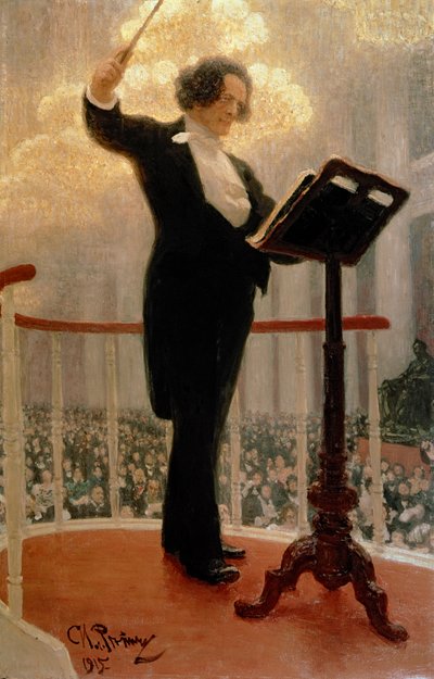 Portrait du compositeur russe Anton Grigoryevich Rubinstein (1829-1894) 1915 - Ilya Efimovich Repin